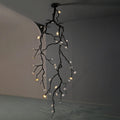 Large Long Branch Flower Chandelier L 53.1″ x H 129.9″ / L 135cm x H 330cm / Brass stained black Chandelier