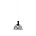 Latham Glass Pendant Lamp Dia 13cm x H 13.5cm / ∅ 5.1″ x H 5.3″ / Black / Warm White Pendant light
