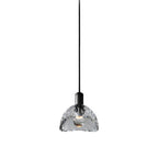 Latham Glass Pendant Lamp Dia 13cm x H 13.5cm / ∅ 5.1″ x H 5.3″ / Black / Warm White Pendant light