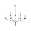 Laurel Branching Brass Chandelier