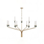 Laurel Branching Brass Chandelier
