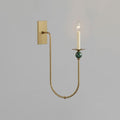 Laurel Trailing Brass Sconce
