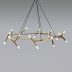 Le Diamant Chandelier 20 heads size: Dia 100 cm x H 150 cm / ∅ 39.4″ x H 59″ / Bronze Chandelier