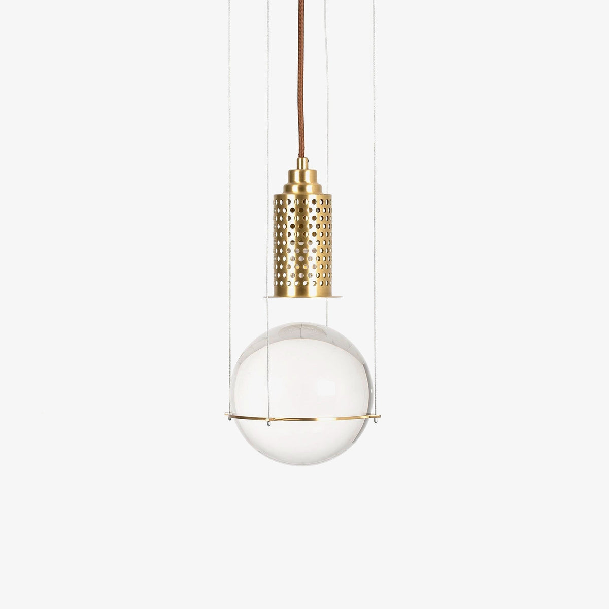 Le tre streghe Crystal Pendant Light ∅ 5.9″ x H 59″ / Dia 15cm x H 150cm / Gold Pendant light