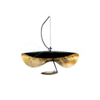 Giorgio Pendant Light ∅ 15.7″ x H 10.6″ / Dia 40cm x H 27cm / Black + Gold / Warm Light Pendant light