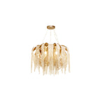 Length Chains Chandelier Round ∅ 23.6″ x H 23.6″ / Dia 60cm x H 60cm / Gold Chandelier