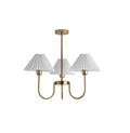 Lenore Pleated Chandelier 3 heads ? 24.4″ x H 22.8″ / Dia 62cm x H 58cm / Gold Chandelier