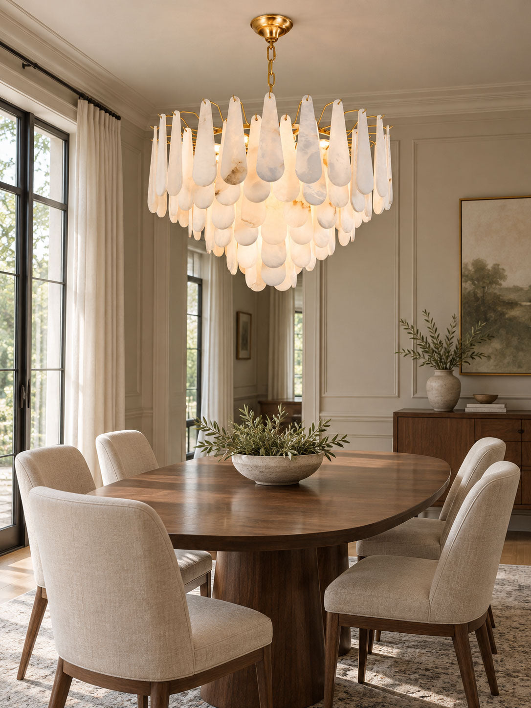 Leon Alabaster Chandelier
