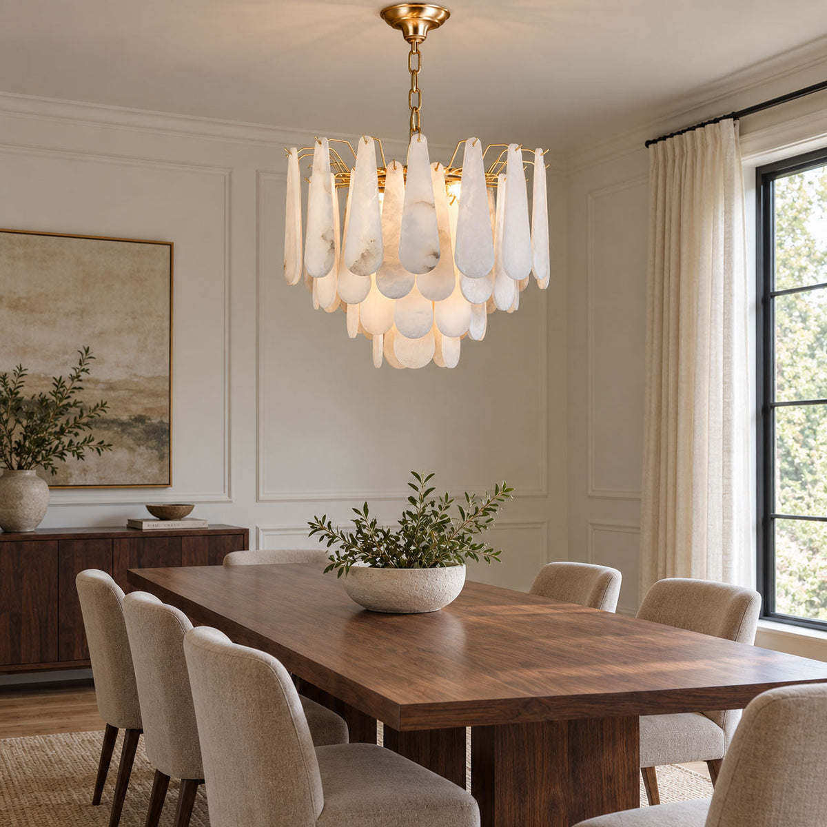 Leon Alabaster Chandelier