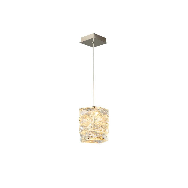 Leuchten Crystal Pendant Lamp ∅ 4.7″ x H 5.1″ / Dia 12cm x H 13cm / Clear / Warm White Pendant light