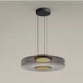 Levels Series Pendant Light Single layer ? 9.5″ x H 4.3″ / Dia 25cm x H 11cm / Smoke Grey / Warm Light Pendant light
