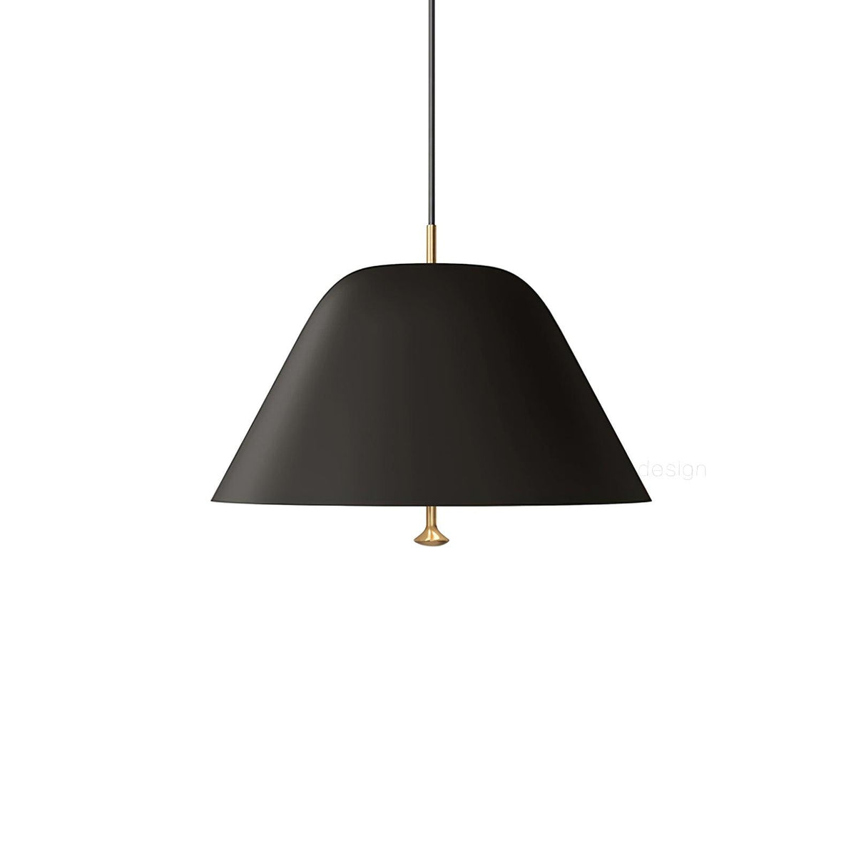 Minimalist Pendant Lamp ∅ 11″ x H 59.1″ / Dia 28cm x H 150cm / Black Pendant light