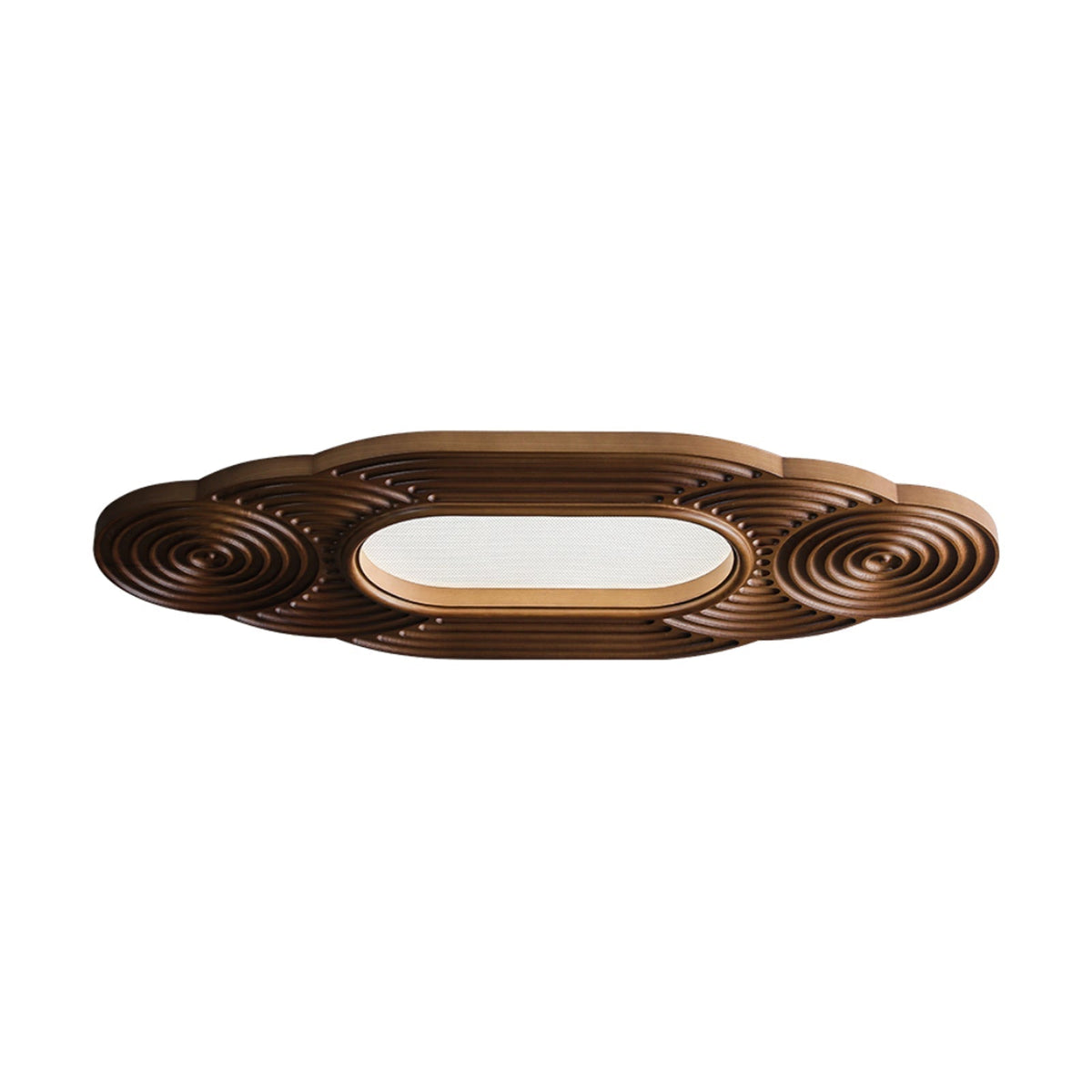Lianyan Ceiling Lamp L 38.6’’ x W 18.9’’ x H 2.6’’ / Walnut Color / Warm Light Ceiling lamp