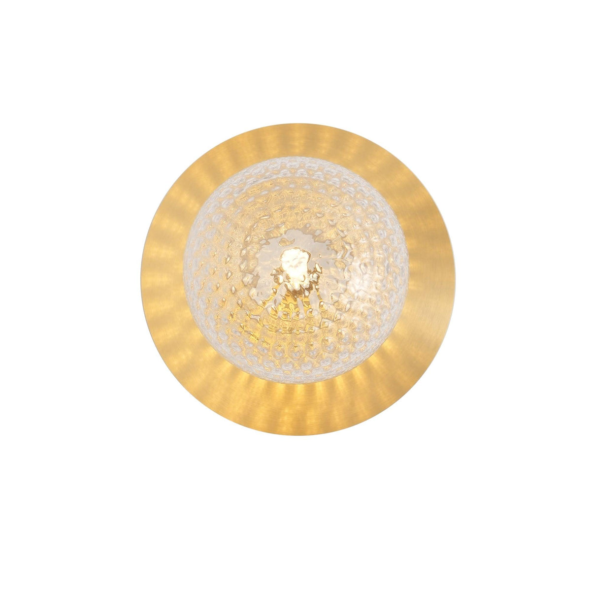 Liila Wall Sconce ? 5.9″ x H 7.9″ / Dia 15cm x H 20cm / Brass / Clear Wall lamp