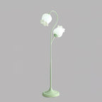 Lilium Floor Lamp ∅ 16.5″ x H 63″ / Dia 42cm x H 160cm / Green & White / US Plug Floor lamp