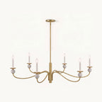 Linden Wave Arm Chandelier