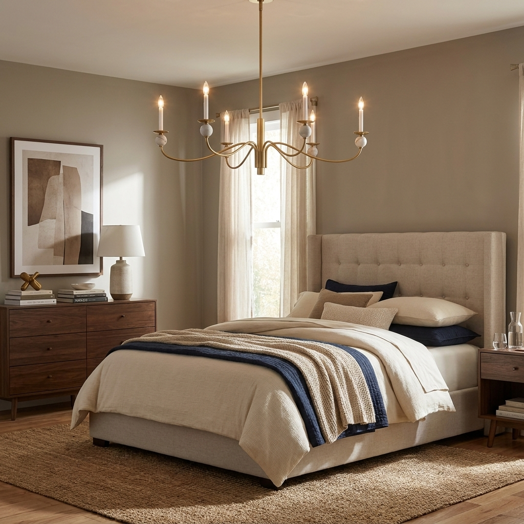 Linden Wave Arm Chandelier