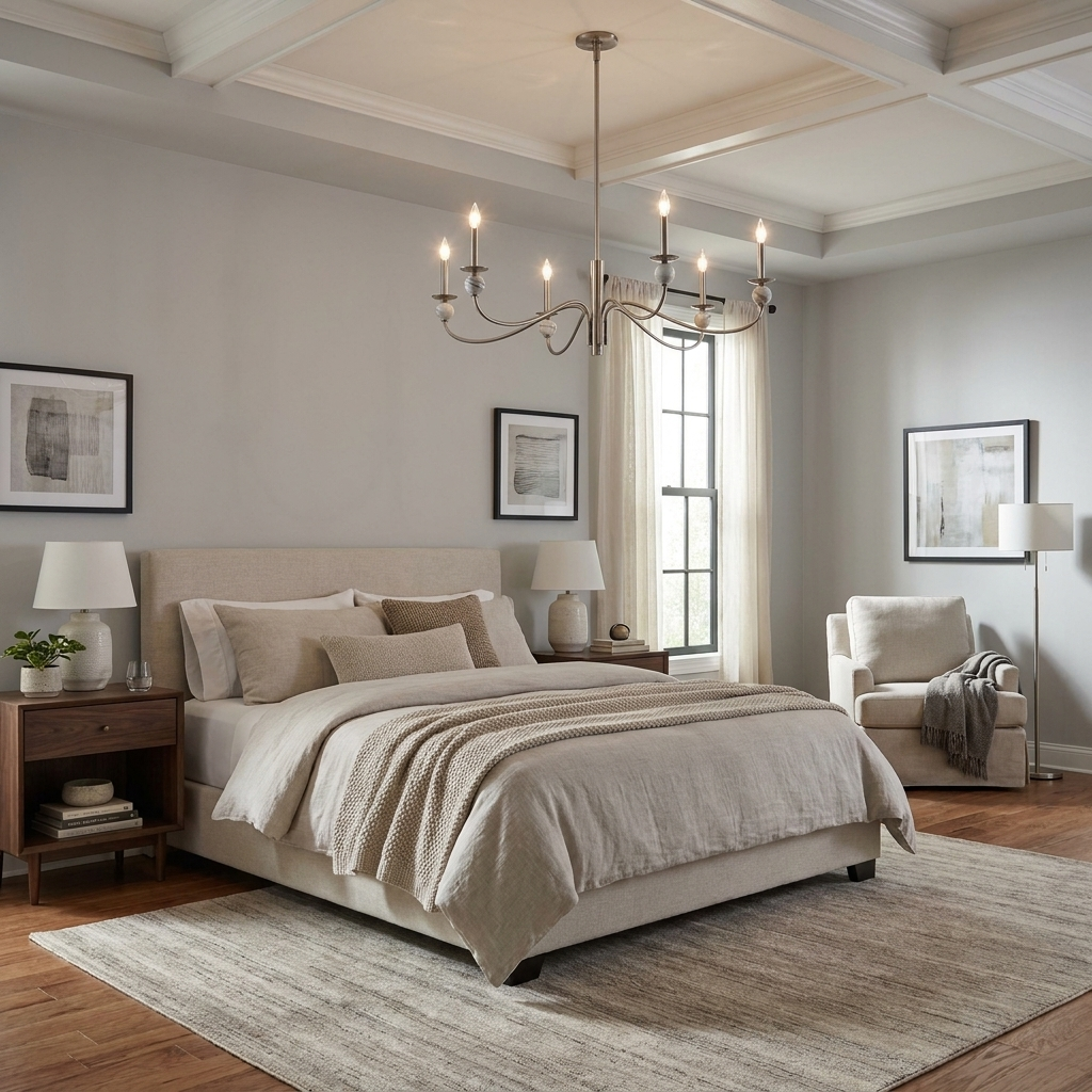 Linden Wave Arm Chandelier