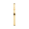 Line Alabaster Wall Light ∅ 2.4″ x H 27.6″ / Dia 6cm x H 70cm / Brass & White Alabaster / Warm Light Wall lamp