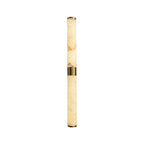 Line Alabaster Wall Light ∅ 2.4″ x H 27.6″ / Dia 6cm x H 70cm / Brass & White Alabaster / Warm Light Wall lamp