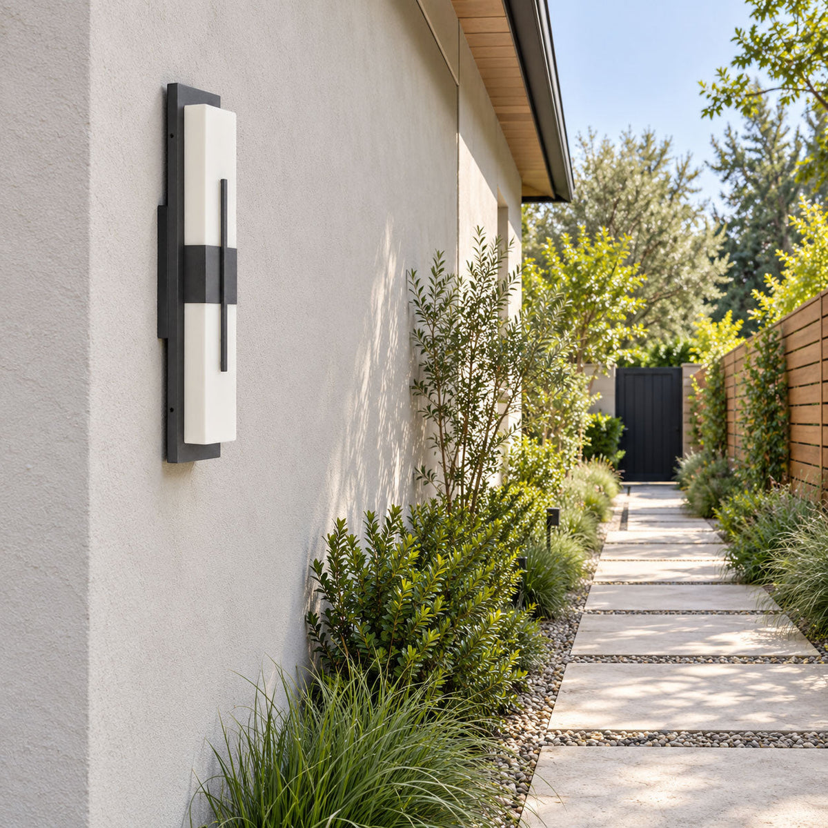 Linear Resin Outdoor Wall Light
