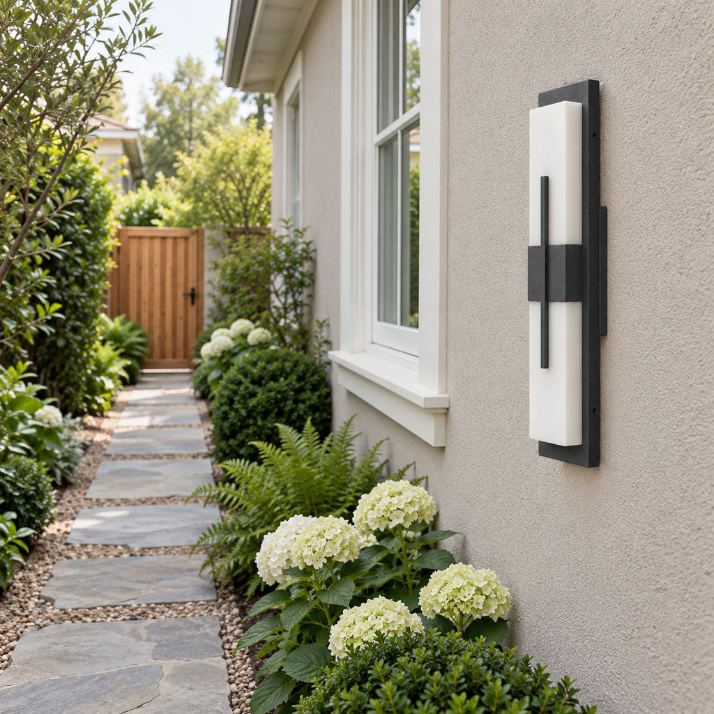 Linear Resin Outdoor Wall Light