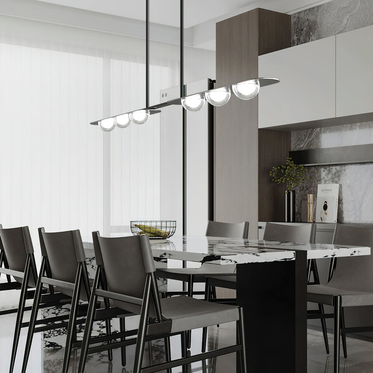 Linear Elegance Pendant Lamp Chandelier