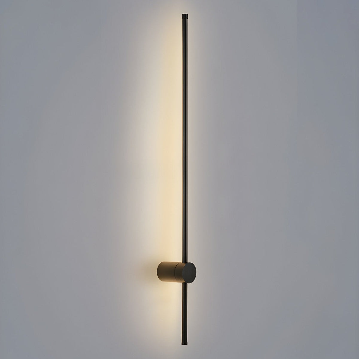Linear LED Rechargeable Wall Light Model B ? 2.3″ x H 47.2″ / Black / Three-color Changing Light & USB charging plug