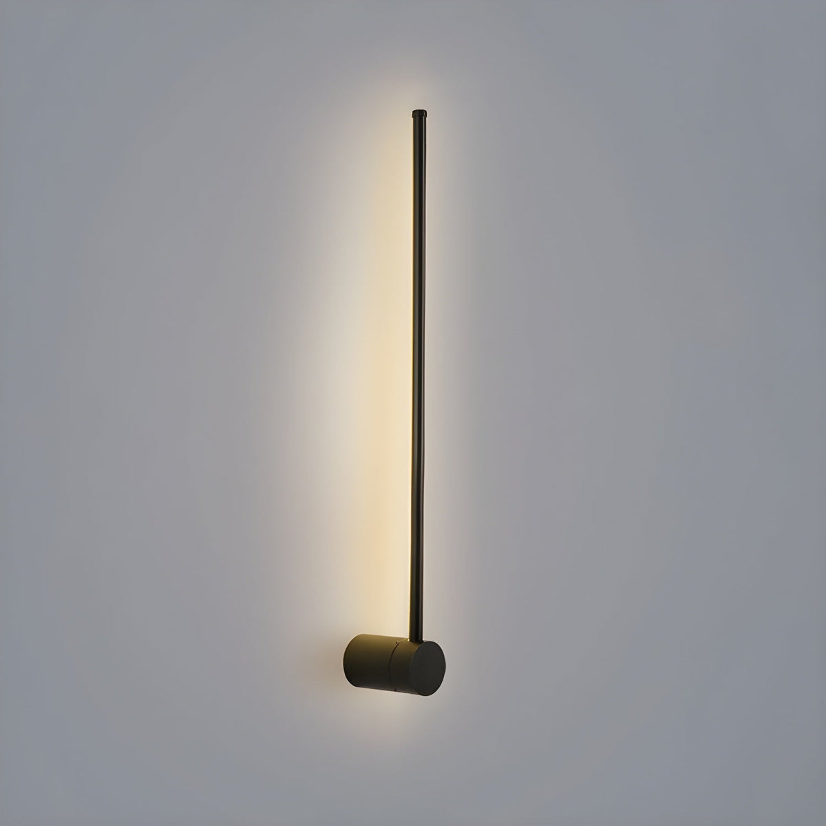 Linear LED Rechargeable Wall Light Model A ? 2.3″ x H 23.6″ / Black / Three-color Changing Light & USB charging plug