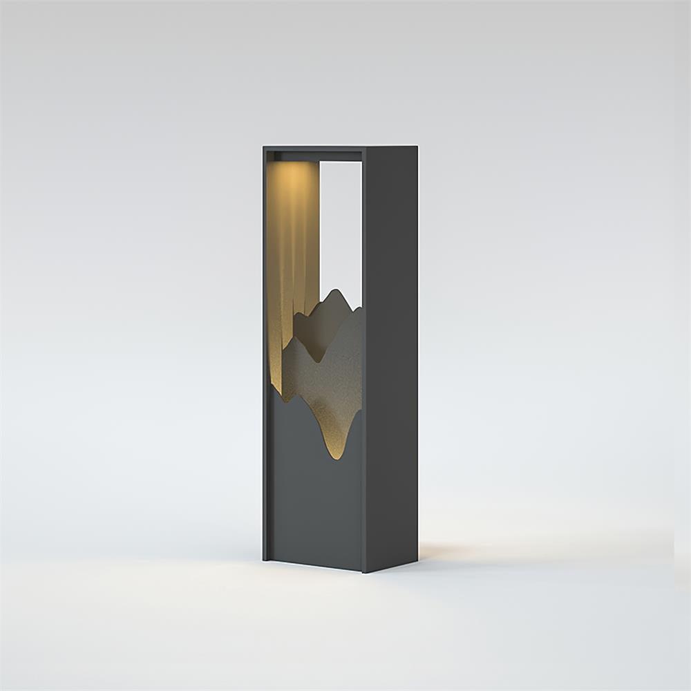 Linkmoon Garden Outdoor Light Model B: L 5.5″ x W 2.8″ x H 15″ / L 14cm x W 7cm x H 38cm / Black / Warm Light Table lamp