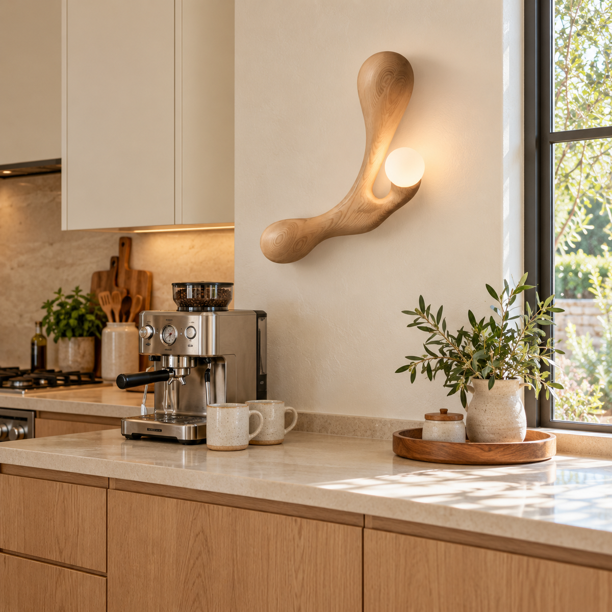 Liora Drift Wood Wall Lamp