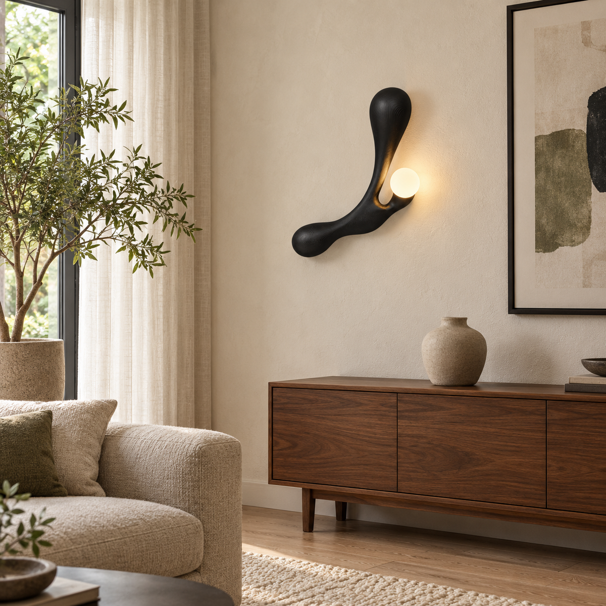 Liora Drift Wood Wall Lamp