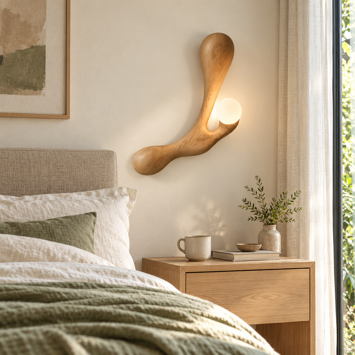 Liora Drift Wood Wall Lamp