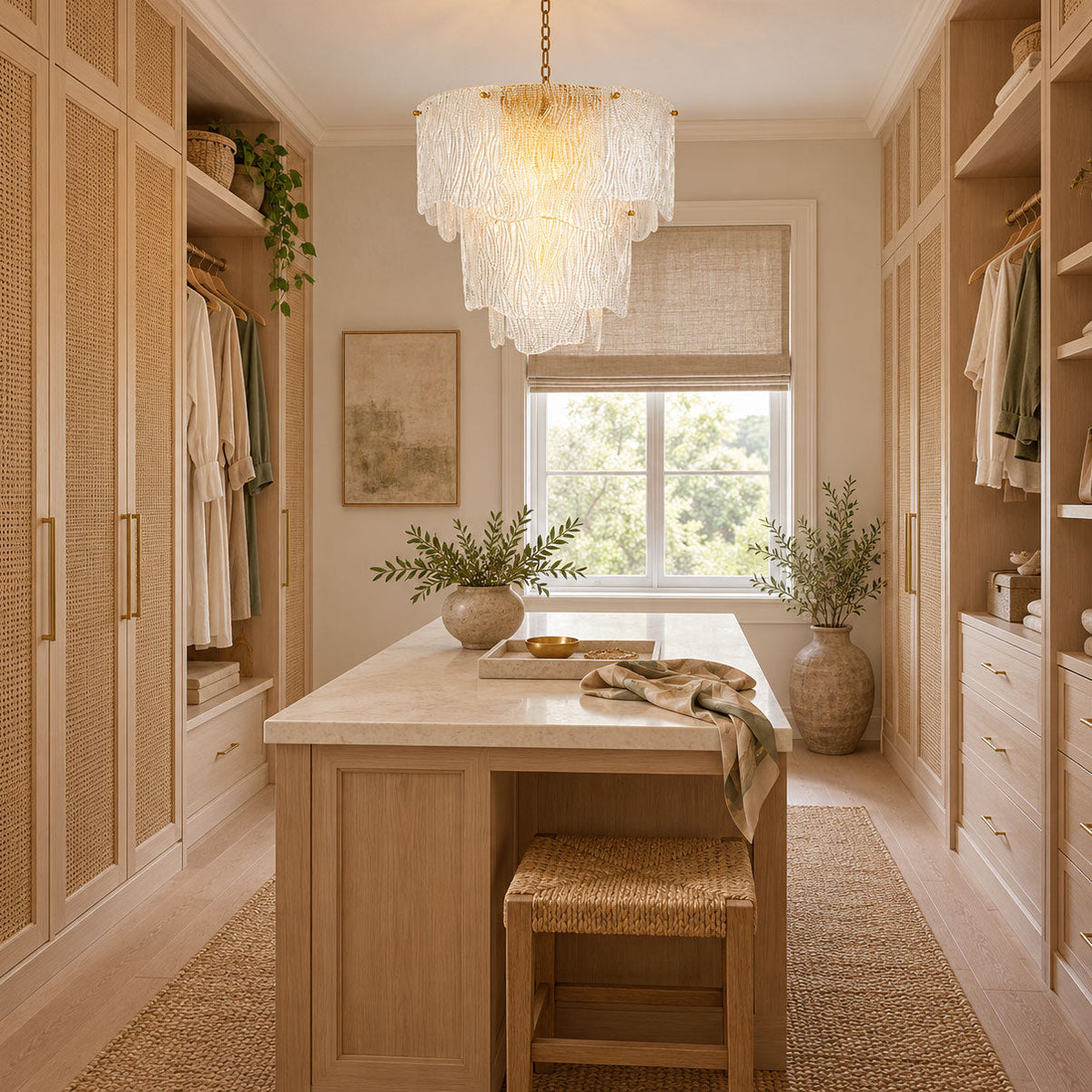 Liora Melted Glass Chandelier
