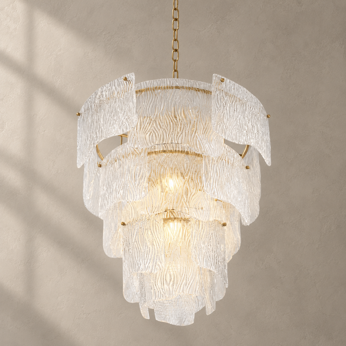 Liora Melted Glass Chandelier