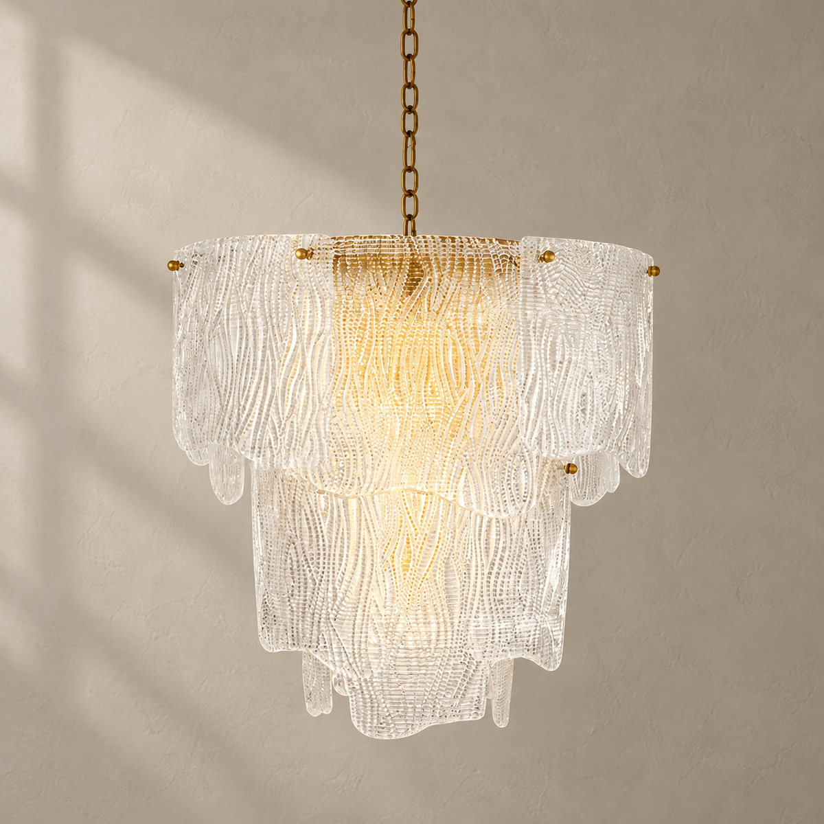Liora Melted Glass Chandelier