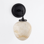 Locket Alabaster Wall Sconce