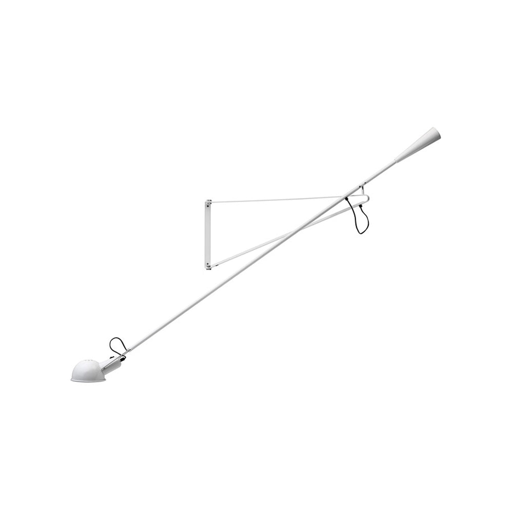 Long Arm Wall Lamp L 80.7″ x H 13.8″ / L 205cm x H 35cm / White Wall lamp