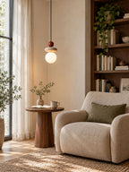 Lumi Travertine Pendant Light