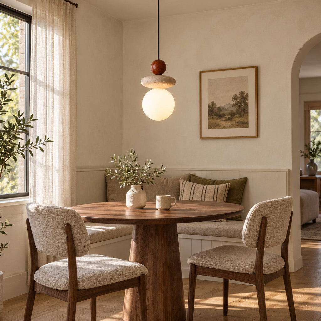 Lumi Travertine Pendant Light