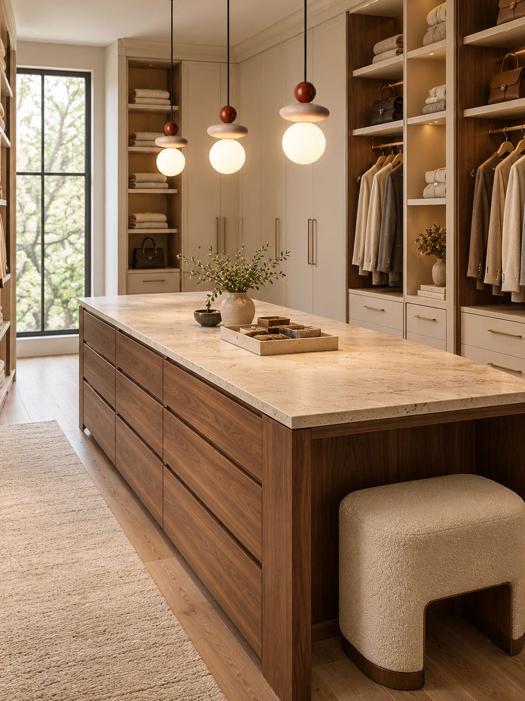 Lumi Travertine Pendant Light