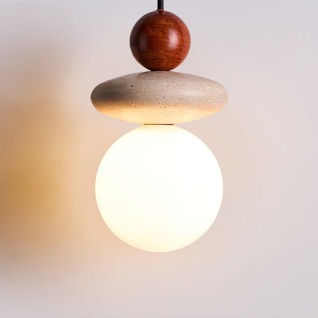 Lumi Travertine Pendant Light