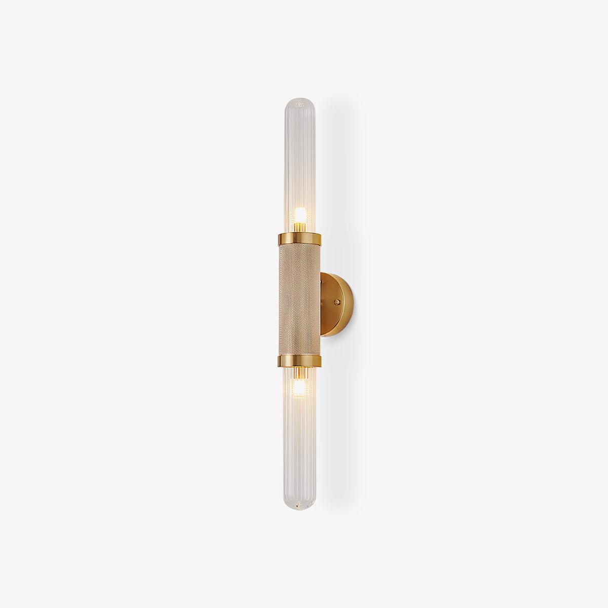 Luminous Column Wall Sconce W 4.7″ x H 29.9″ / W 12cm x H 76cm / Gold & Clear Wall lamp