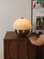 Luna Stone Mini Alabaster Table Lamp