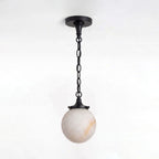 Luna Alabaster Globe Pendant Light