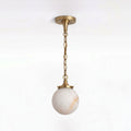 Luna Alabaster Globe Pendant Light