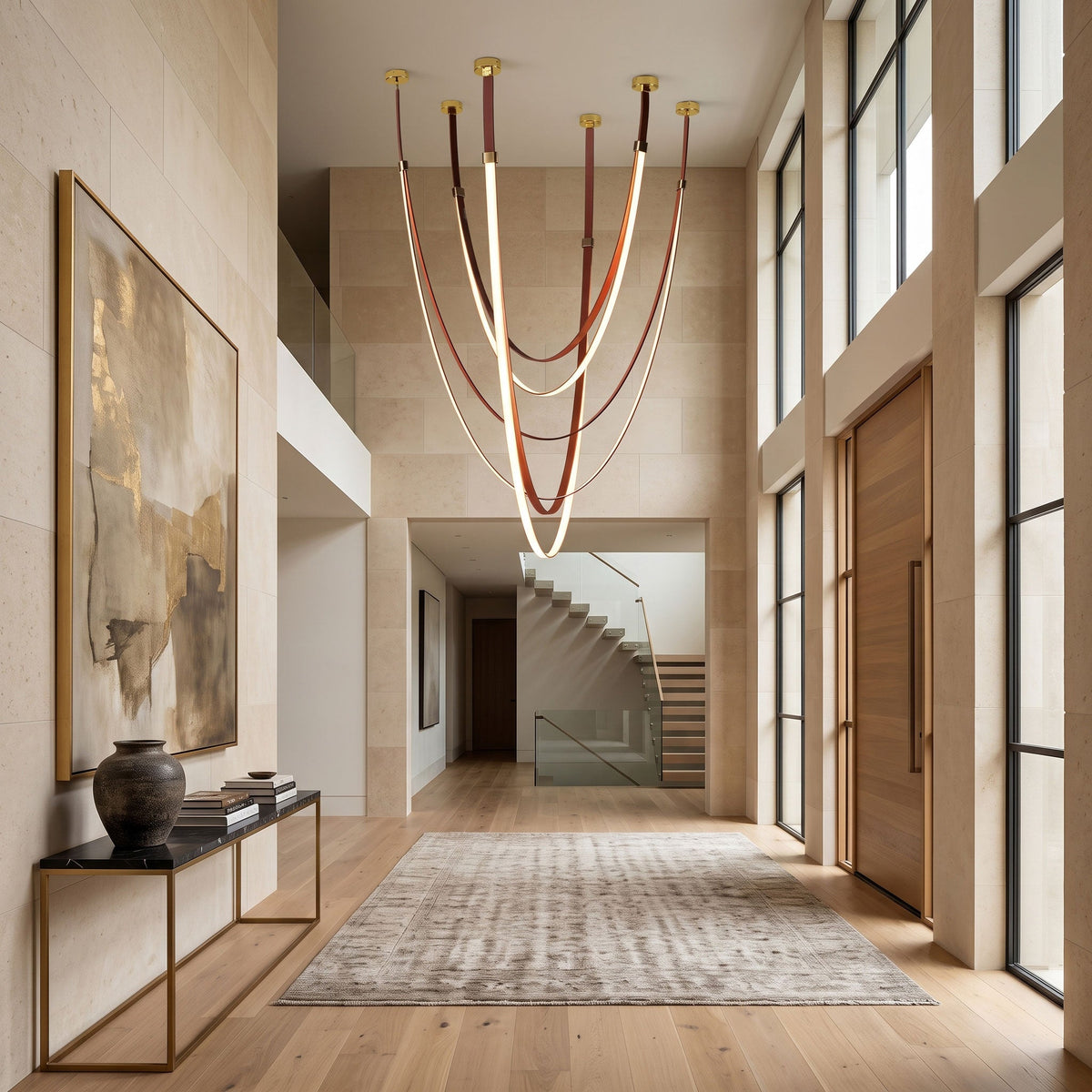 Lunara Strap Chandelier