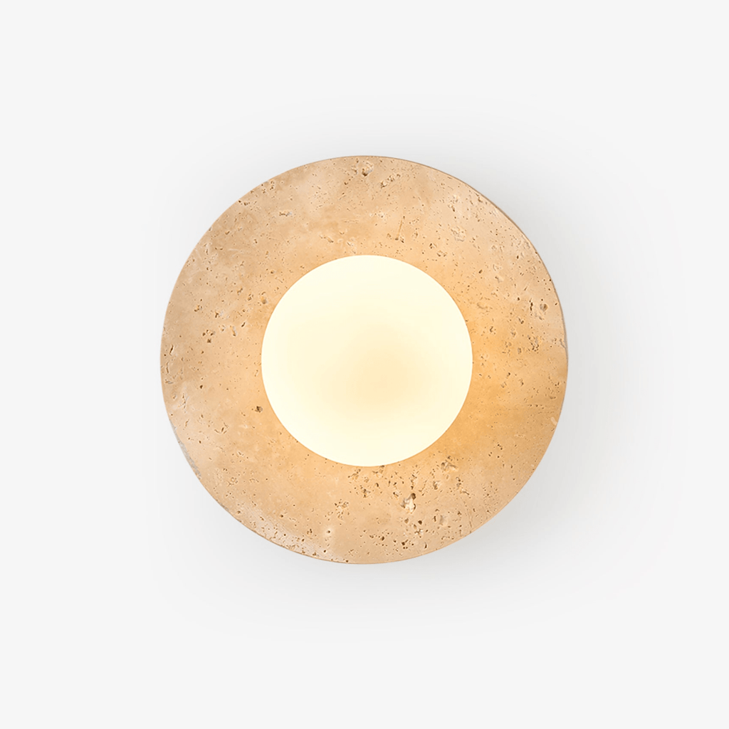 Lunaro Travertine Sconce