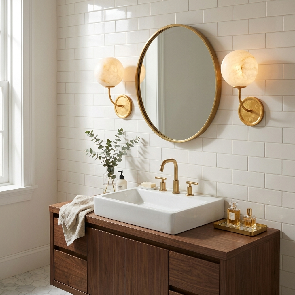 Lunelle Alabaster Globe Wall Sconce