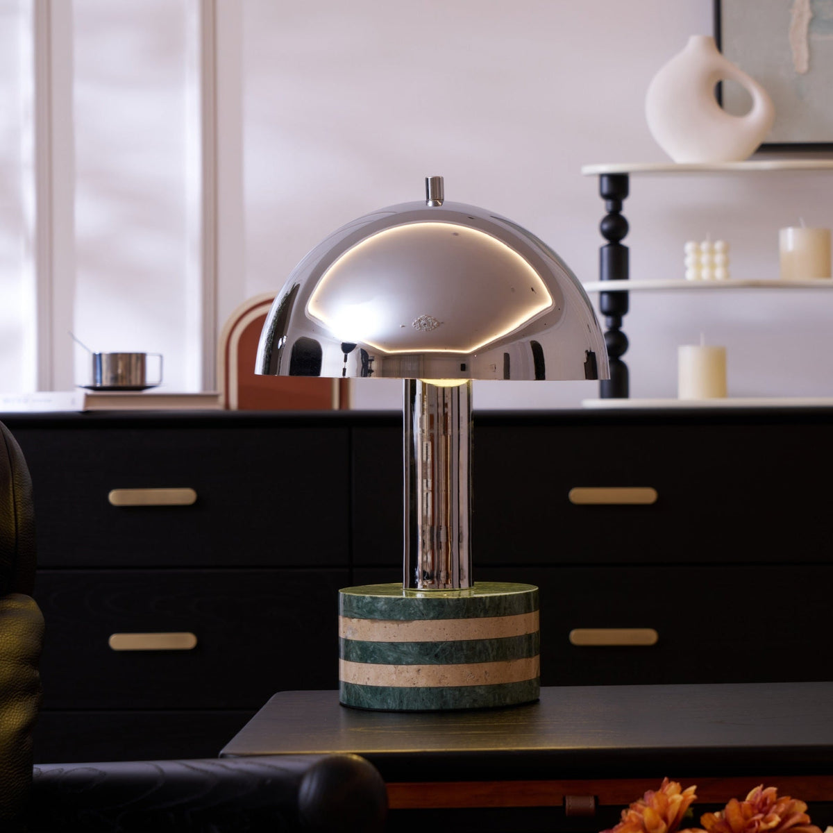 Luno Chrome Table Lamp